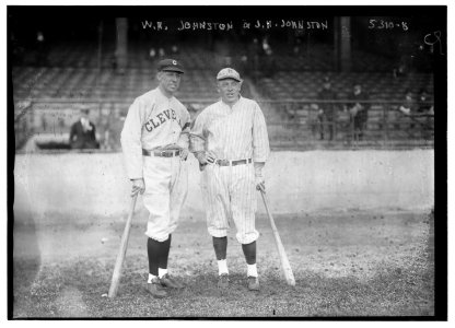Wheeler R. Doc Johnston, Cleveland AL & Jimmy H. Johnston, Brooklyn NL (baseball) LCCN2014711589