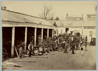 Wheelwright shop, Quartermaster's department, Washington, D.C., April, 1865 LCCN2012650160 photo