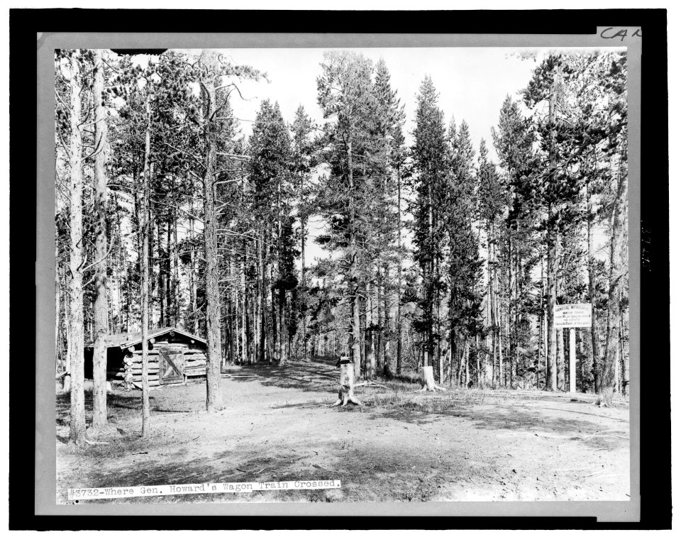 Where Gen. Howard's wagon train crossed LCCN2007676207