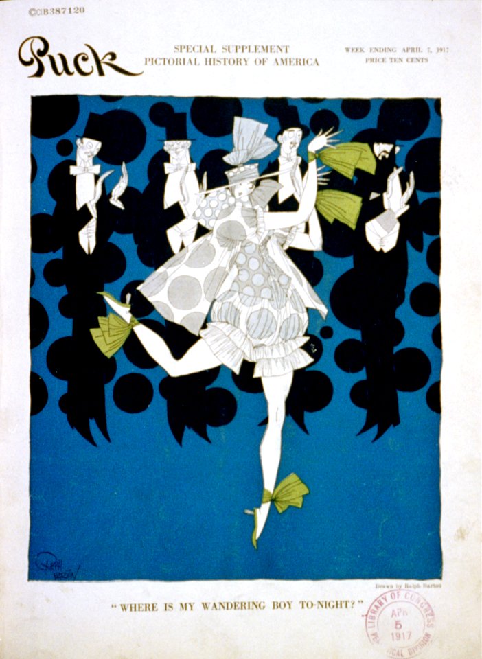 Where is my boy to-night Puck magazine cover 1917 Apr 7 cph.3b49311