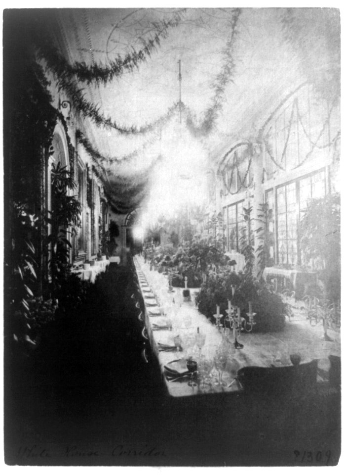 White House - long corridor used for State Dinner, 1898 LCCN96515899