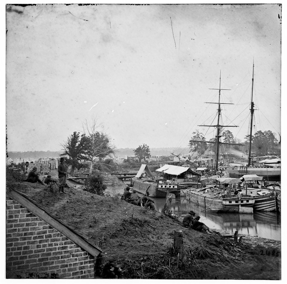 White House Landing, Va. Supply vessels at anchor LOC cwpb.01800