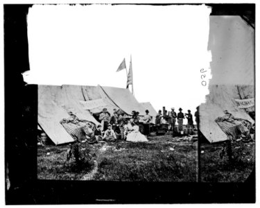 White House Landing, Virginia. Michigan & Pennsylvania Relief Association camp LOC cwpb.01806