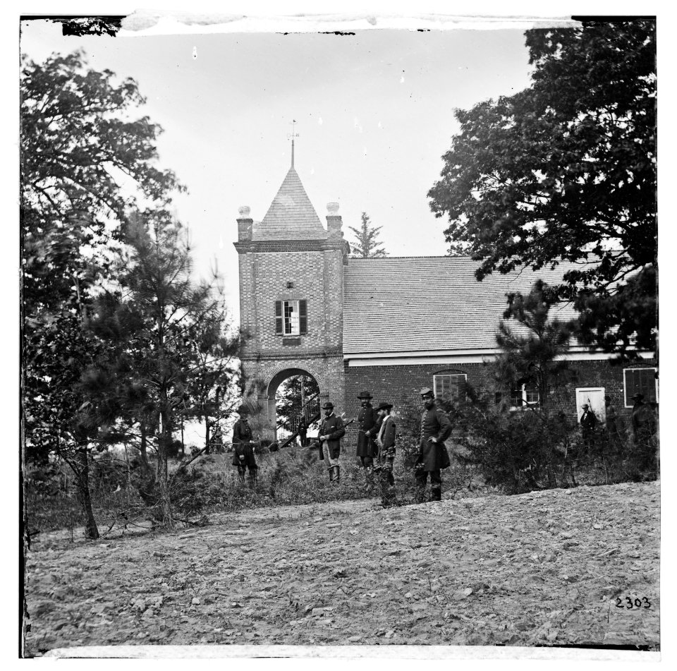 White House Landing, Virginia (vicinity). St. Peter's church with Federal soldiers in the foreground LOC cwpb.01479
