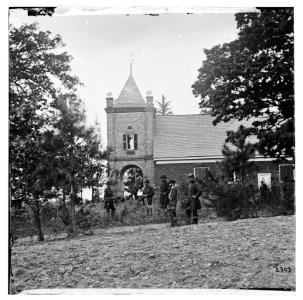 White House Landing, Virginia (vicinity). St. Peter's church with Federal soldiers in the foreground LOC cwpb.01479