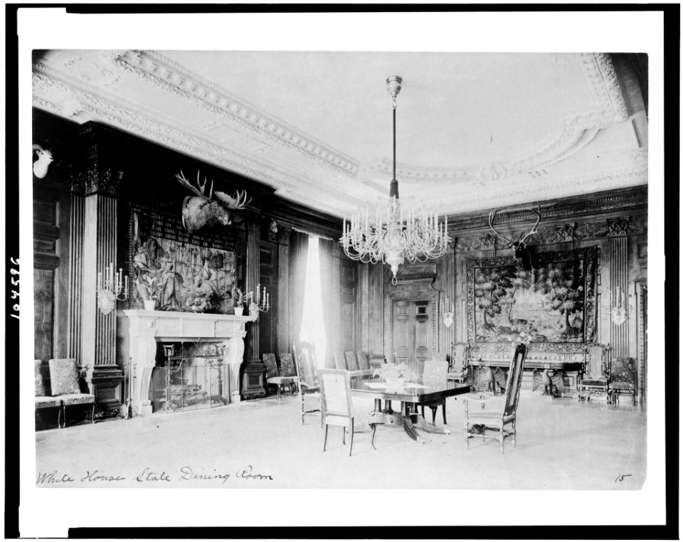 White House State Dining Room - Frances Benjamin Johnston. LCCN91795114