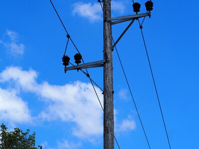 Power line electricity high voltage photo