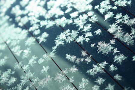 Frost frozen glass