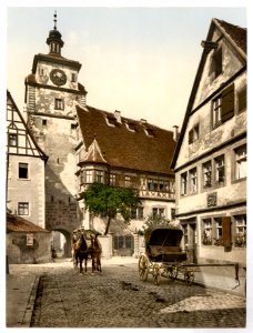 White Tower (i.e. Weisser Turm), Rothenburg (i.e. ob der Tauber), Bavaria, Germany-LCCN2002696180