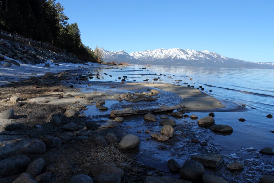 Lake mountains landscape