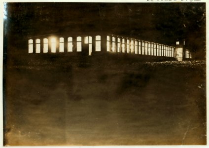 Whitnel Cotton Mfg. Co., Whitnel, N.C. Running at night. Out of 50 employees there, 10 were about 12 years old, and some surely under that. See photos -435 and 436. LOC cph.3b05637