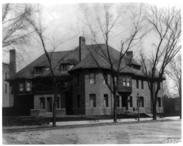 Whittemore House, exterior view of front and side, Washington, D.C. LCCN2001698316