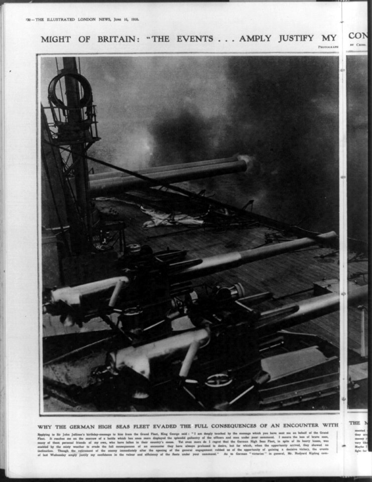 Why the German high seas fleet evaded ... the British fleet- on of our dreadnoughts firing a broadside LCCN2004667846