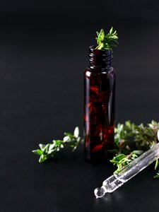 Aromatherapy bottle essential oil photo