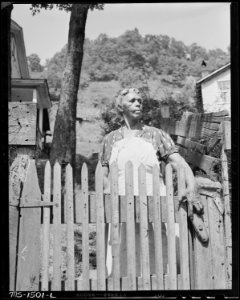 Widow of miner. She lives on state old age pension. Gilliam Coal and Coke Company, Gilliam Mine, Gilliam, McDowell... - NARA - 540823