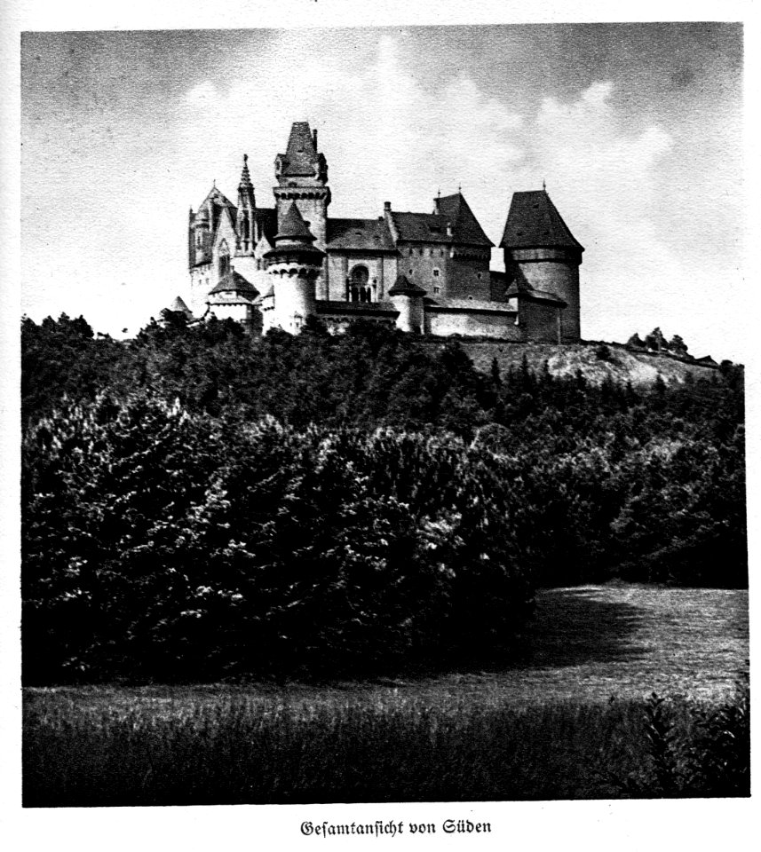 Wiederaufbau Burg Kreuzenstein Ansicht 1925 dgE