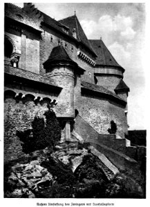 Wiederaufbau Burg Kreuzenstein Umfassung 1925 dgE