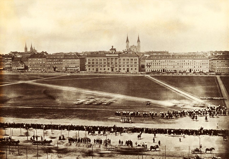 Wien 01 Paradeplatz am Josestaedter Glacis 1860