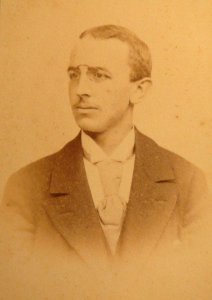 Wiener - seinem lieben Woche zur freundlichen Erinnerung - Tübingen Weihnacht 1894, CDV von Chr. Barth, Tübingen