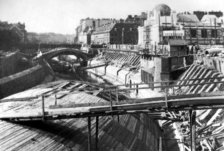 Wienflussregulierung 1898