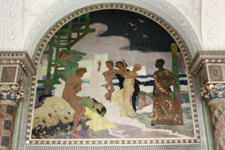 Wiesbaden Kurhaus Muschelsaal Gemälde4