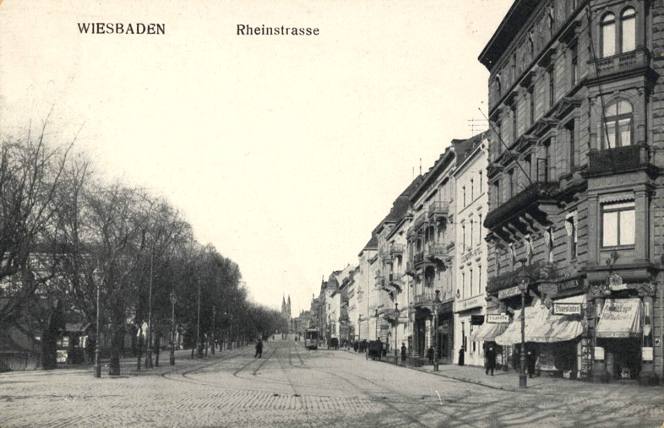 Wiesbaden, Hessen - Rheinstraße (Zeno Ansichtskarten)