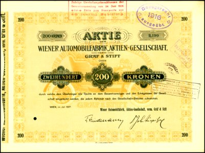 Wiener Automobilfabrik 1907 photo
