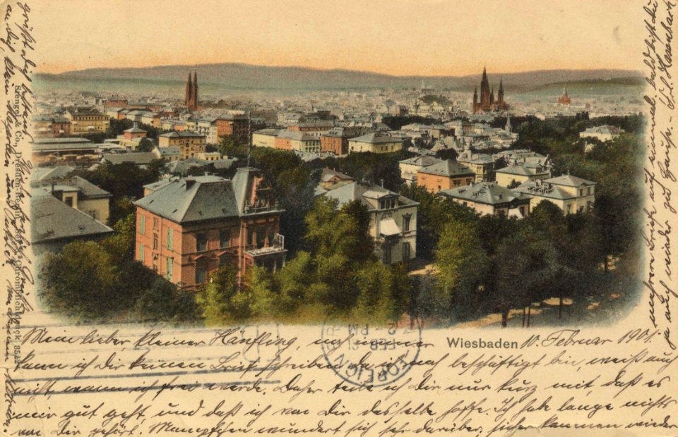 Wiesbaden, Hessen - Stadtansicht (Zeno Ansichtskarten)