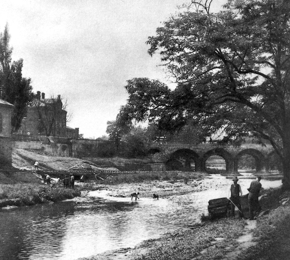 Wienfluss Stubentorbrücke um 1895