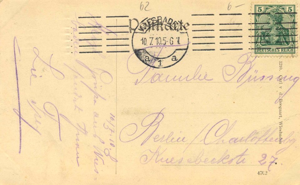 Wiesbaden, Hessen - Untere Station der Nerobergbahn mit Beausite (back) (Zeno Ansichtskarten)