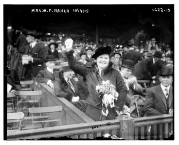 Wife of Philadelphia NL owner, William F. Baker (baseball) LCCN2014700032