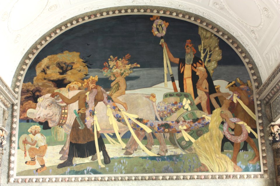 Wiesbaden Kurhaus Muschelsaal Gemälde3
