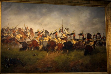 Wiki Loves Art - Bruxelles - Musée royal de l'armée et de l'histoire militaire - Les cuirassiers de Waterloo (A. Hubert)