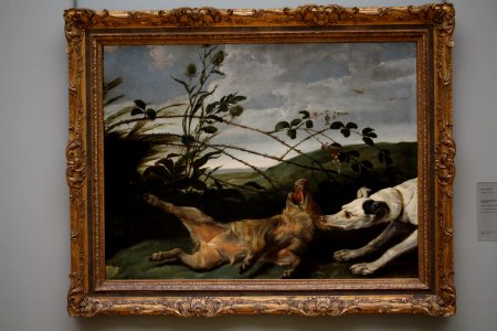 Wiki Loves Art - Gent - Museum voor Schone Kunsten - Jong everzwijn gegrepen door een jachthond (Q12088123) photo