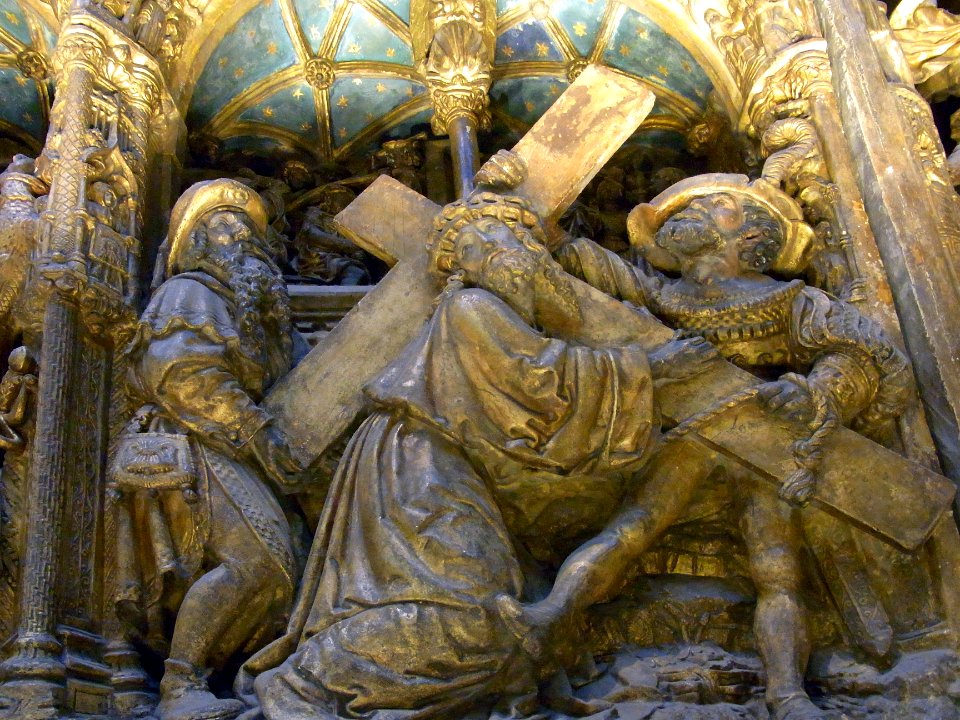 Wikimania 2014 - Victoria and Albert Museum - Altarpiece - Troyes - Left - Detail221164