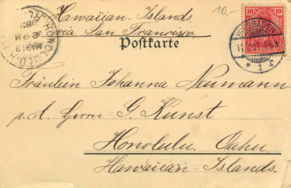Wiesbaden, Hessen - Stadtansicht (back) (Zeno Ansichtskarten)