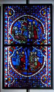 Wikimania 2014 - Victoria and Albert Museum - Stained Glass - Saint Chapelle- Old Testament Scenes-Top221011