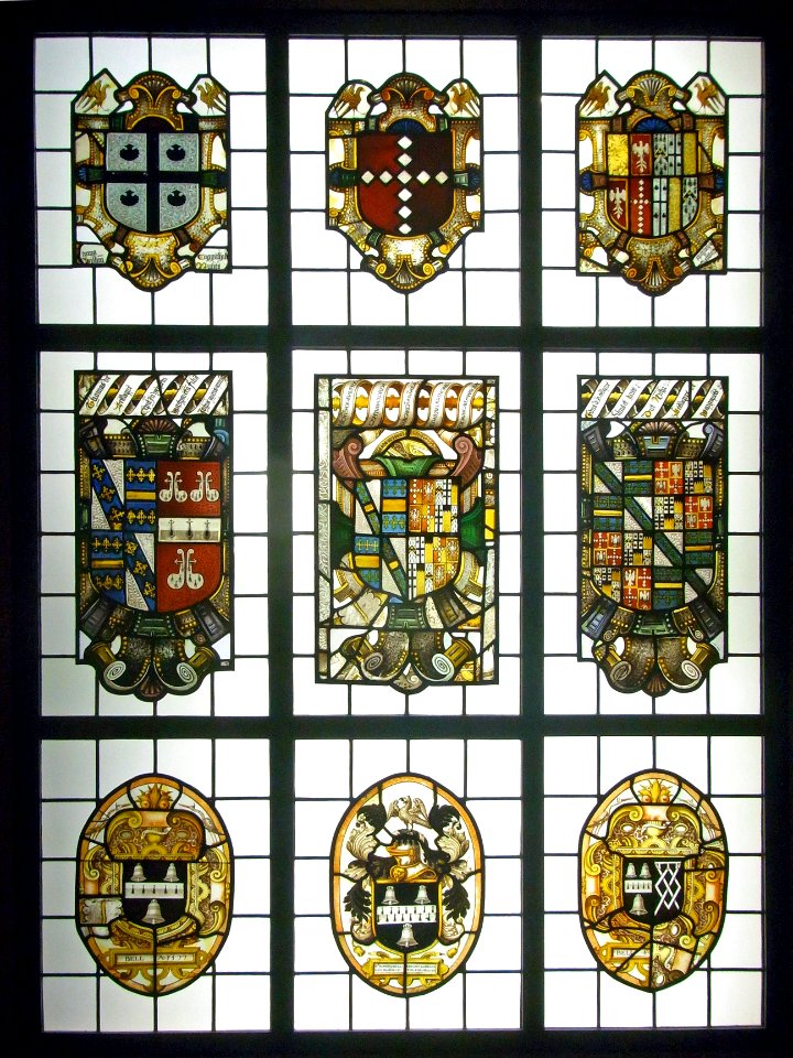 Wikimania 2014 - Victoria and Albert Museum - Stained glass panels - Beaupré Hall222166