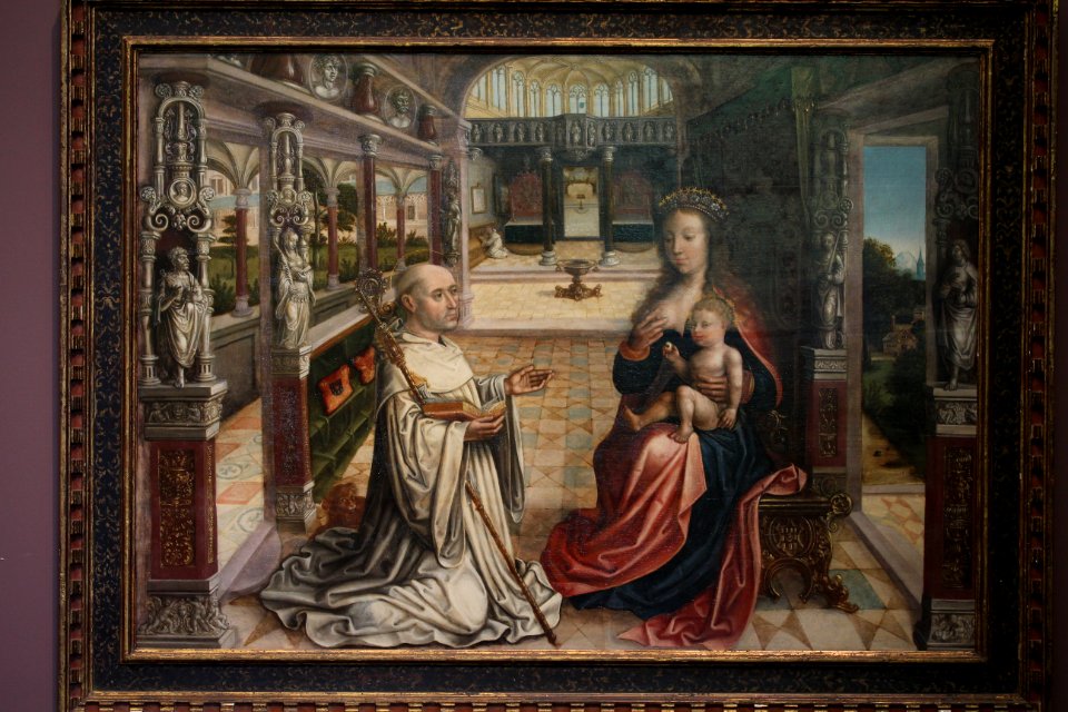 Wiki Loves Art - Gent - Museum voor Schone Kunsten - Lactatio van de heilige Bernardus van Clairvaux (Q21680484) (1)