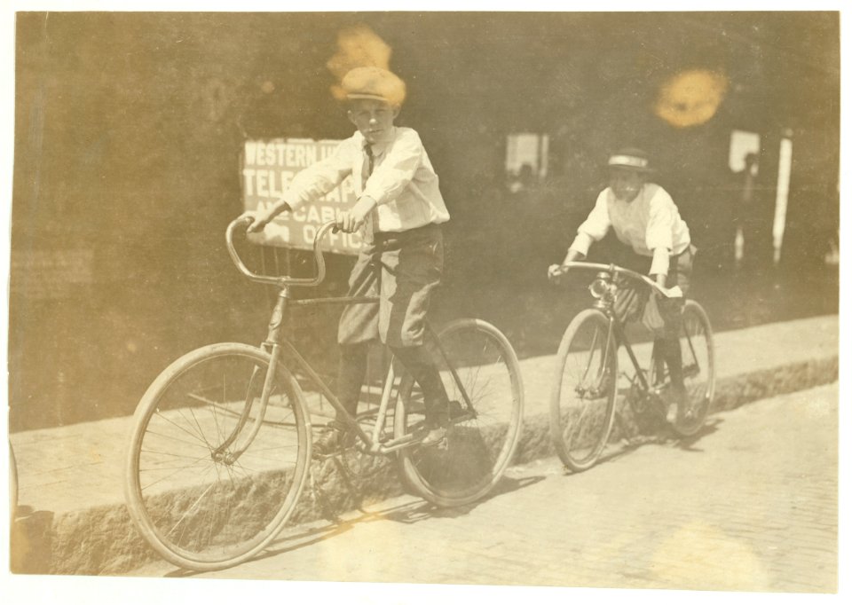 Wilbur Bold, Western Union Messenger No. 14, twelve years old, works until 11 P.M. usually, but all night when they are busy. (See report of L.W.H.) LOC nclc.03557
