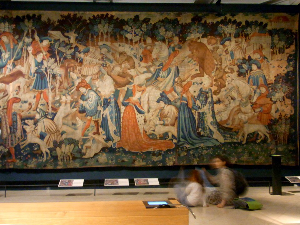 Wikimania 2014 - Victoria and Albert Museum - Hardwick Hall Tapestry - with admirerers221055