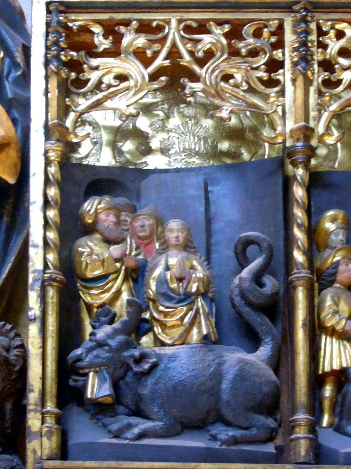 Wikimania 2014 - Victoria and Albert Museum - Altarpiece - Saint Margaret - Detail221118