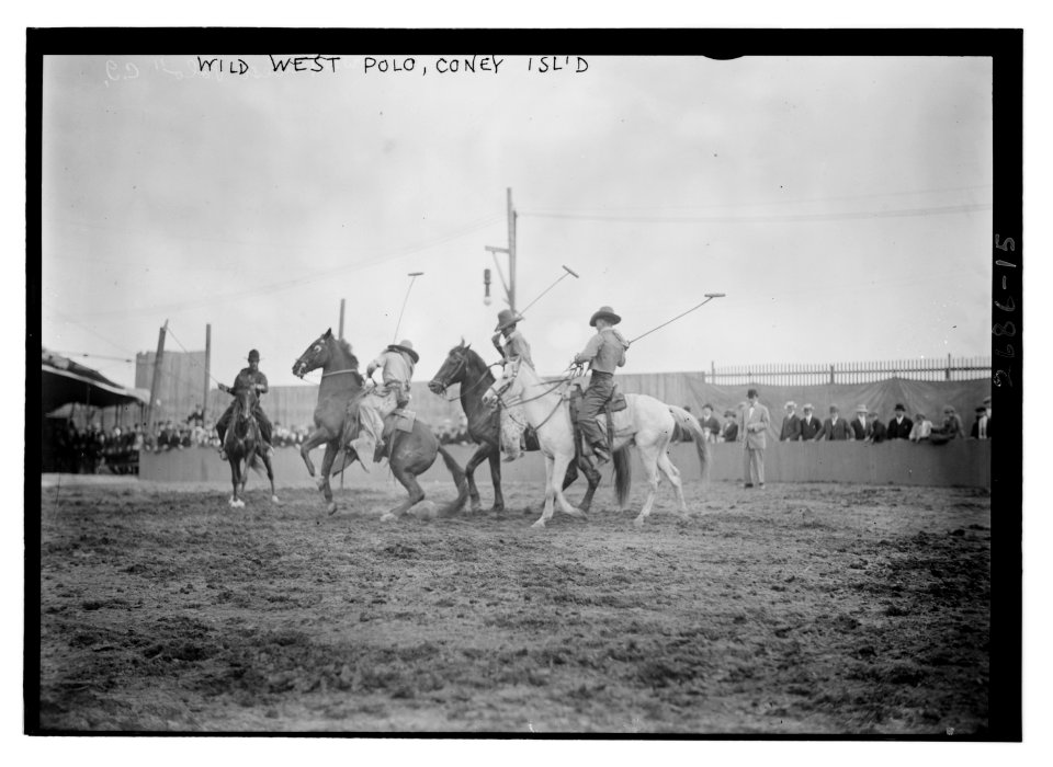 Wild West Polo, Coney Isl. LCCN2014692974