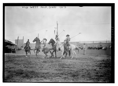 Wild West Polo, Coney Isl. LCCN2014692974