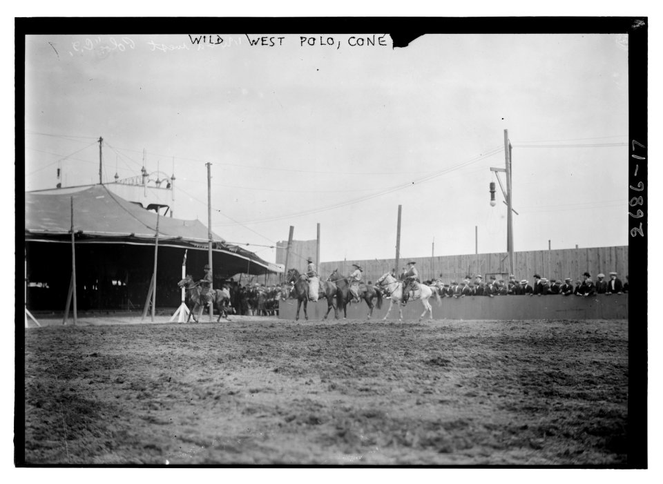 Wild West Polo, Coney Isl. LCCN2014692976