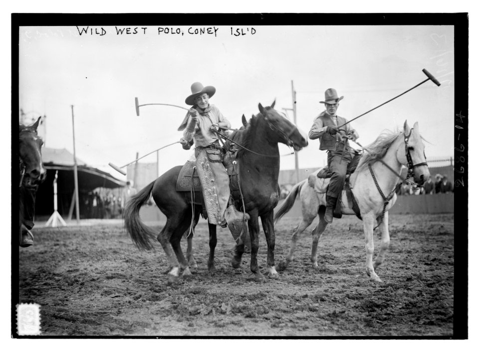 Wild West Polo, Coney Isl. LCCN2014692973