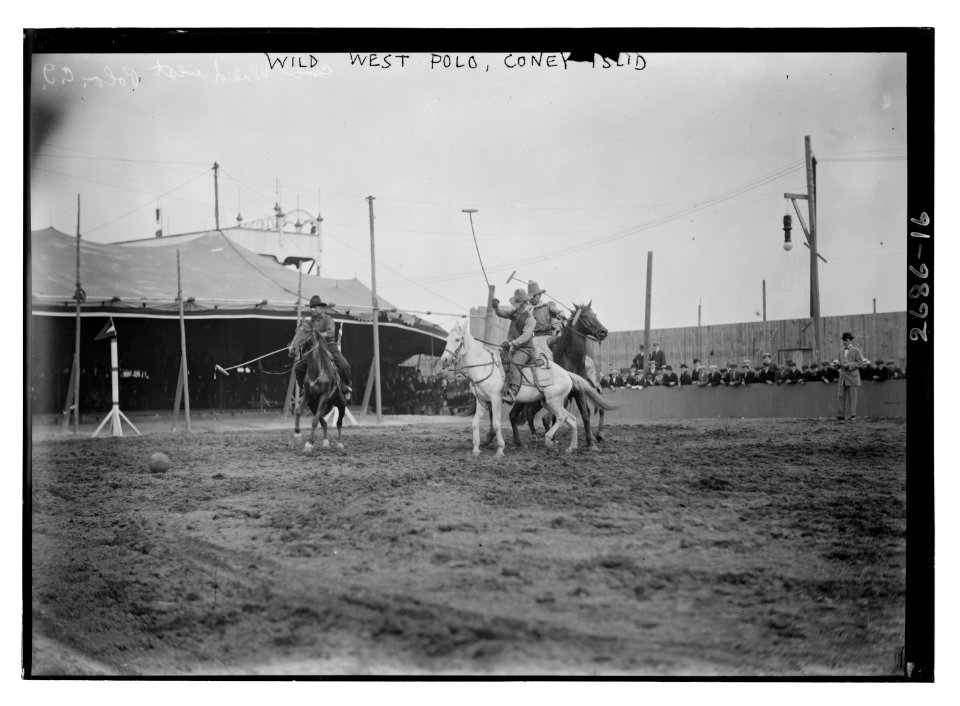 Wild West Polo, Coney Isl. LCCN2014692975