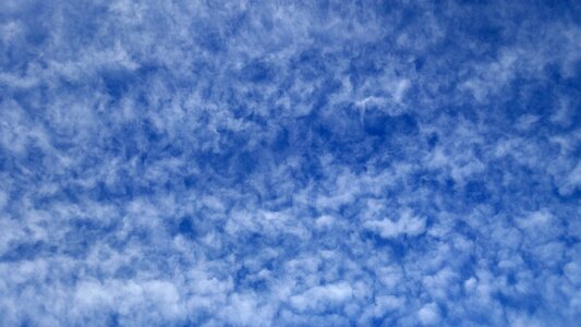 Blue background cirrocumulus