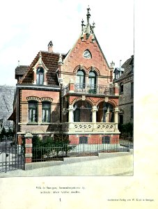 Wilhelm Kick, Einfache Neubauten, Stuttgart 1890,Villa in Stuttgart, Sonnenbergstraße 25, Architekt Albert Schiller aus Stuttgart photo