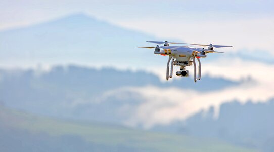 Helicopter photography blur